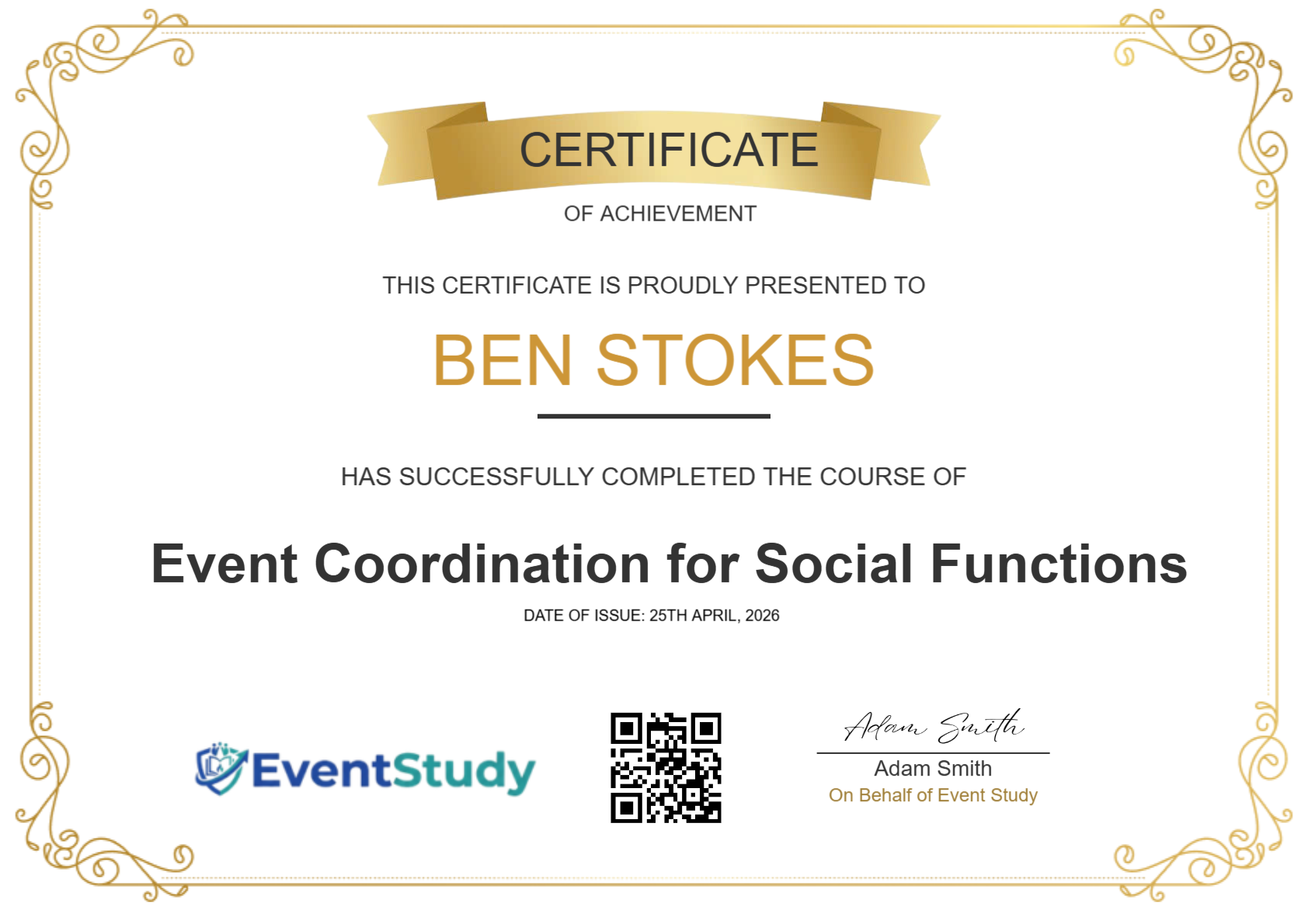 Get your FREE Certificate!