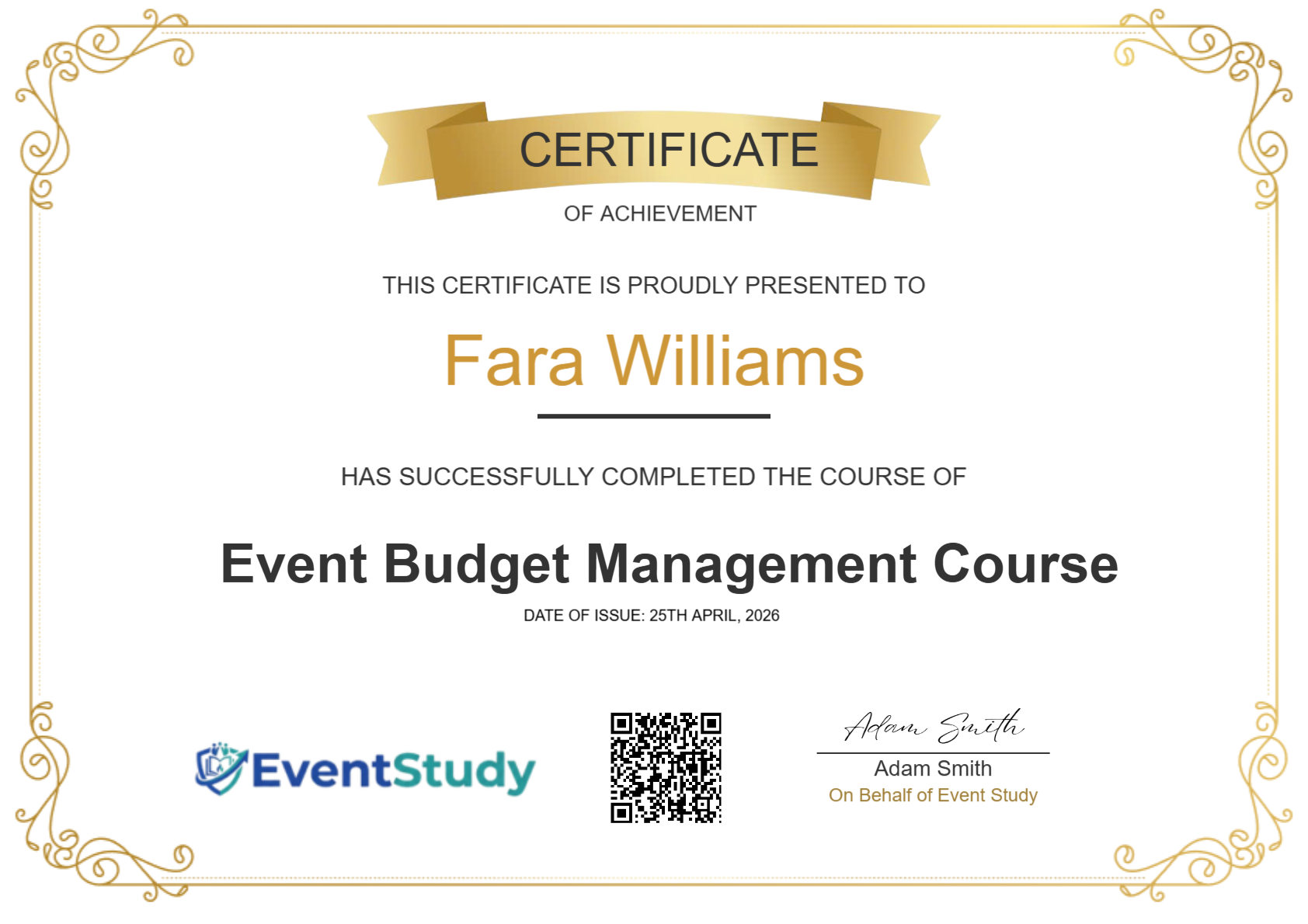 Get your FREE Certificate!