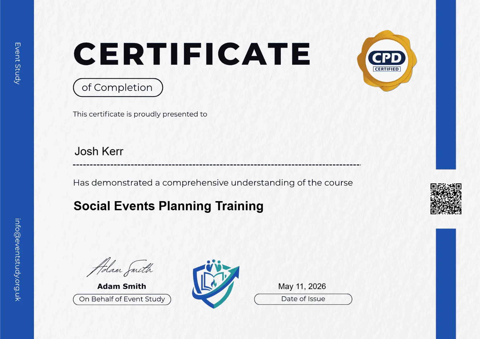 Certificate Preview