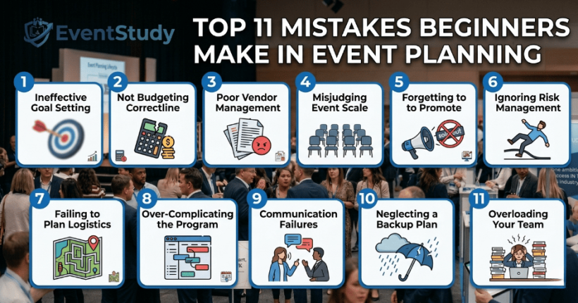 Top 11 Mistakes Beginners Make in Event Planning