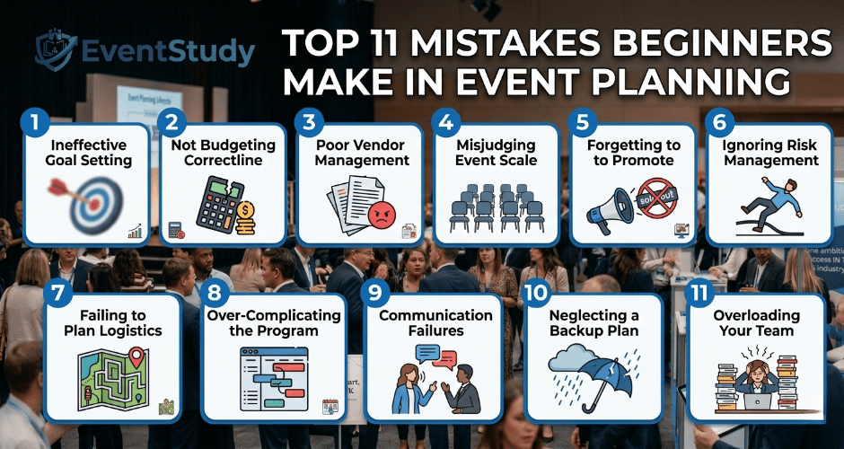 Top 11 Mistakes Beginners Make in Event Planning